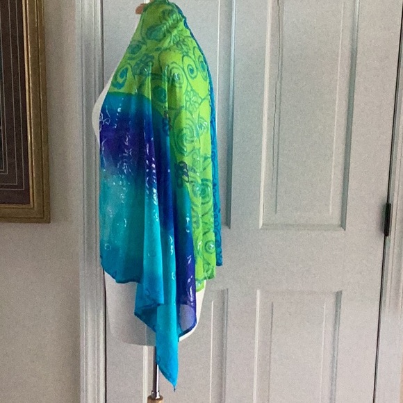 TARA GRINNA Made In USA Ladies Accessory Beach Cover- Scarf- Wrap- Shawl - Picture 6 of 12